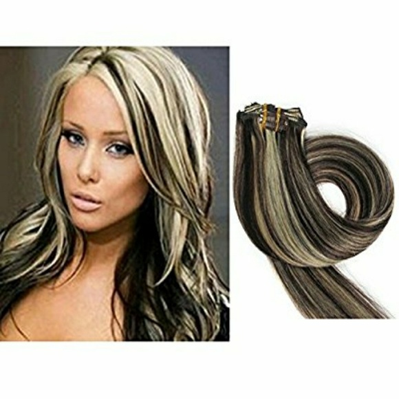 Balayage Clip In Extension Straight #2/613